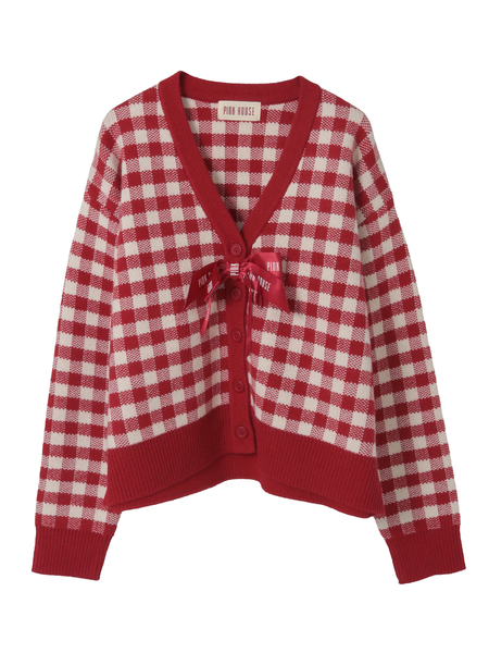 ピンクハウス　モヘア混カーディガン　赤ピンクチェック　美品 全商品一覧｜ピンクハウスオフィシャルオンラインストア｜PINK HOUSE