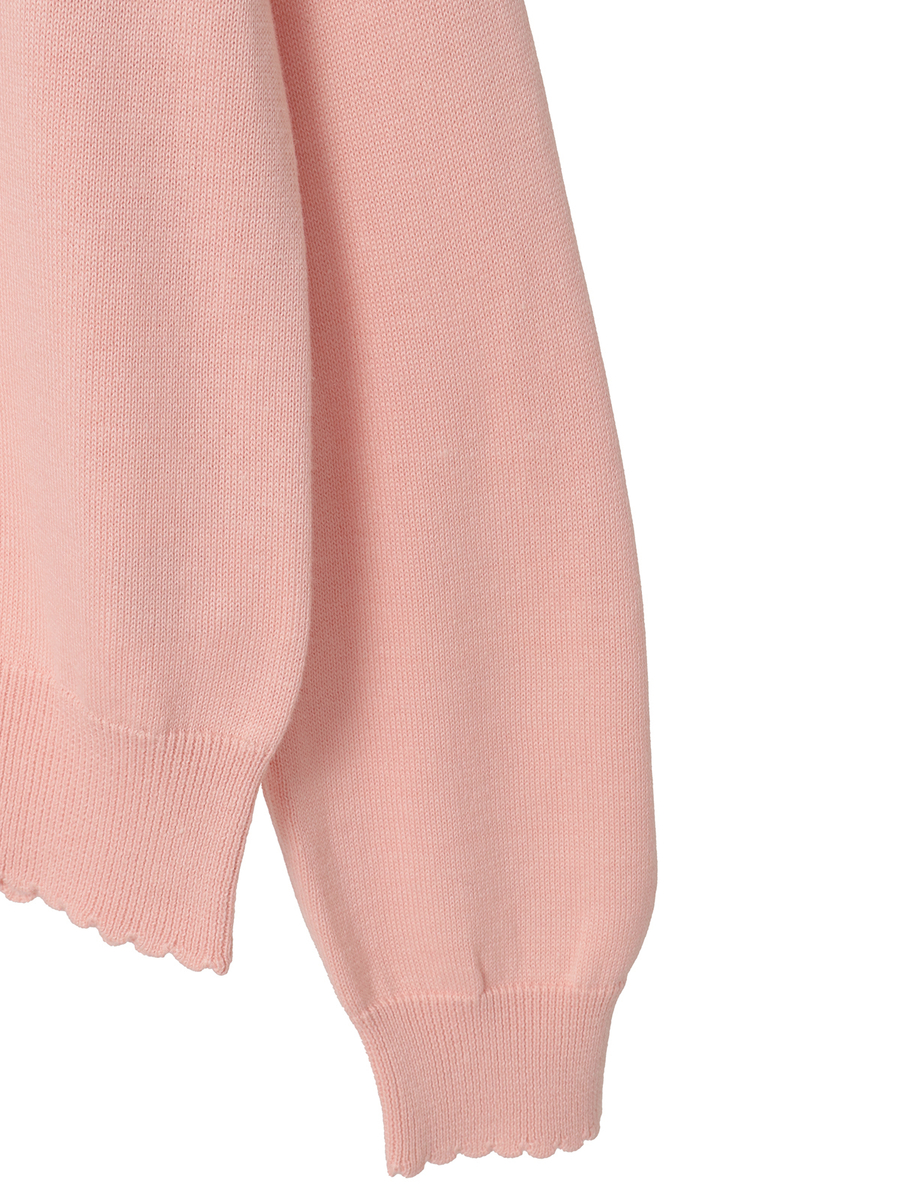 リボンモチーフ使いニットカーディガン 詳細画像 チョコレート 4