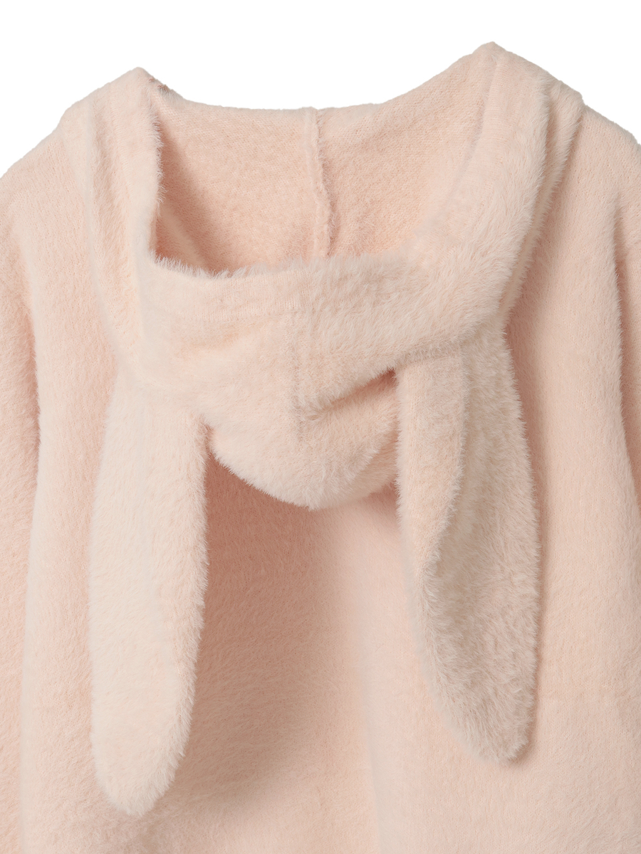 うさぎの耳フード付きニットパーカー 詳細画像 キナリ 13