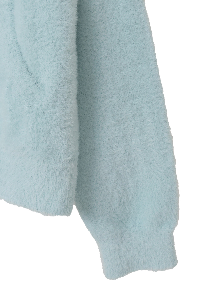 うさぎの耳フード付きニットパーカー 詳細画像 キナリ 5