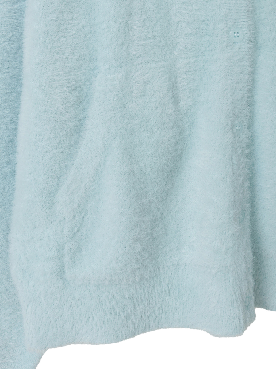 うさぎの耳フード付きニットパーカー 詳細画像 キナリ 6