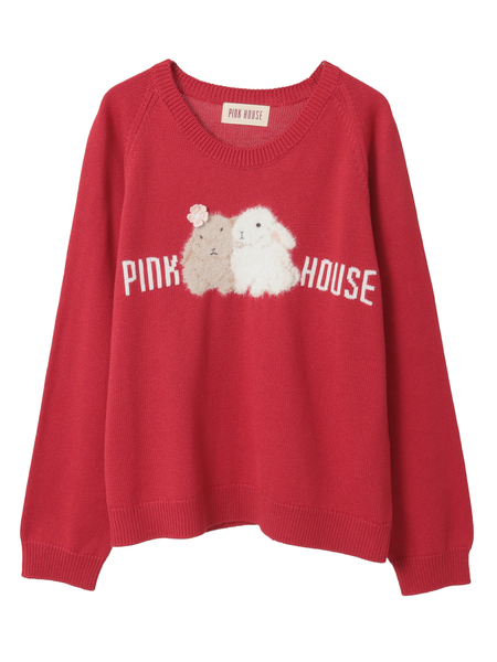 幸見うさぎモチーフニット