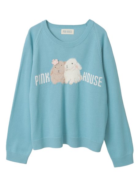 幸見うさぎモチーフニット