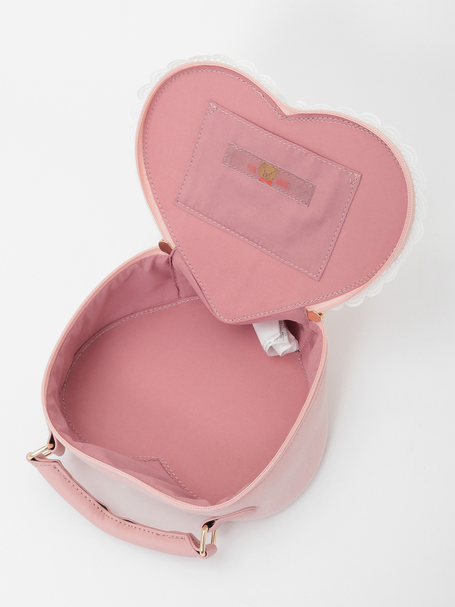 ハート型ベロアバッグ 詳細画像 クロ 10