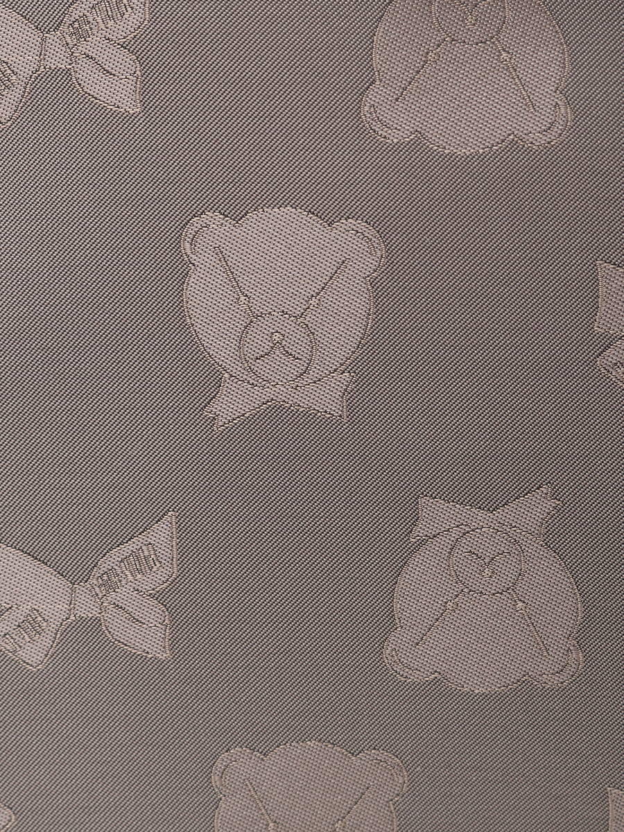 顔くま＆リボン柄ポリエステルジャガードリュックサック 詳細画像 ベージュ 10