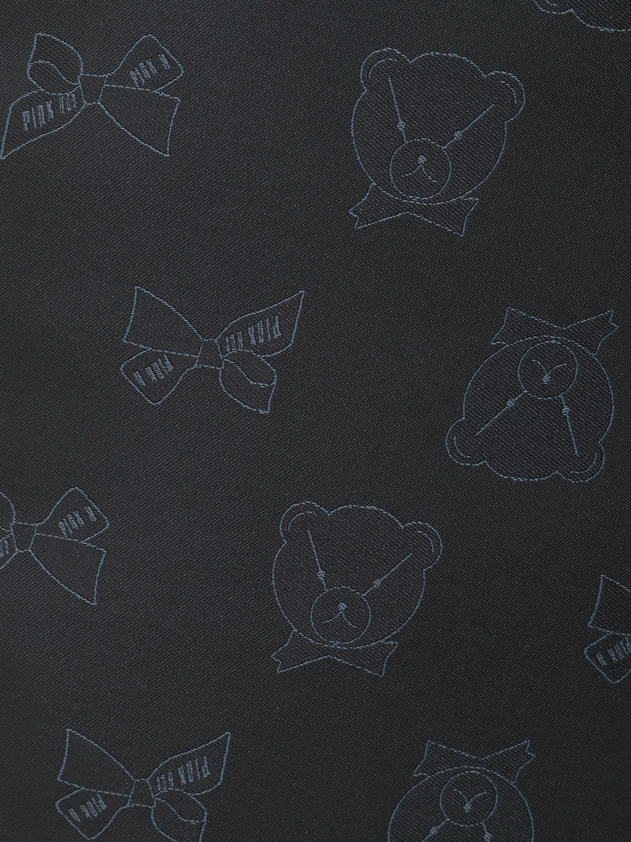 顔くま＆リボン柄ポリエステルジャガードリュックサック 詳細画像 ベージュ 8