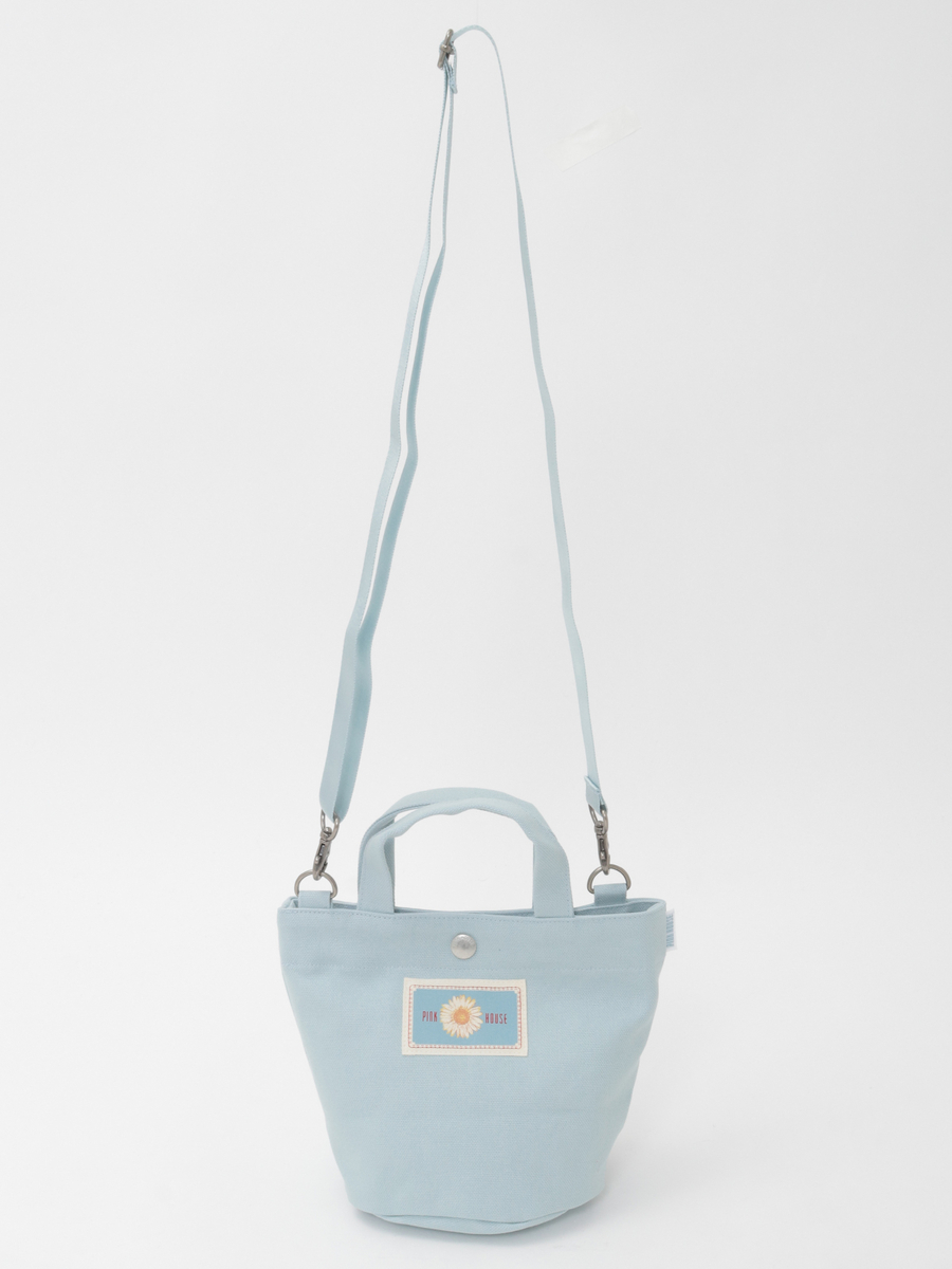 マーガレットブーケ刺繍ミニトートポシェット 詳細画像 ピンク 3