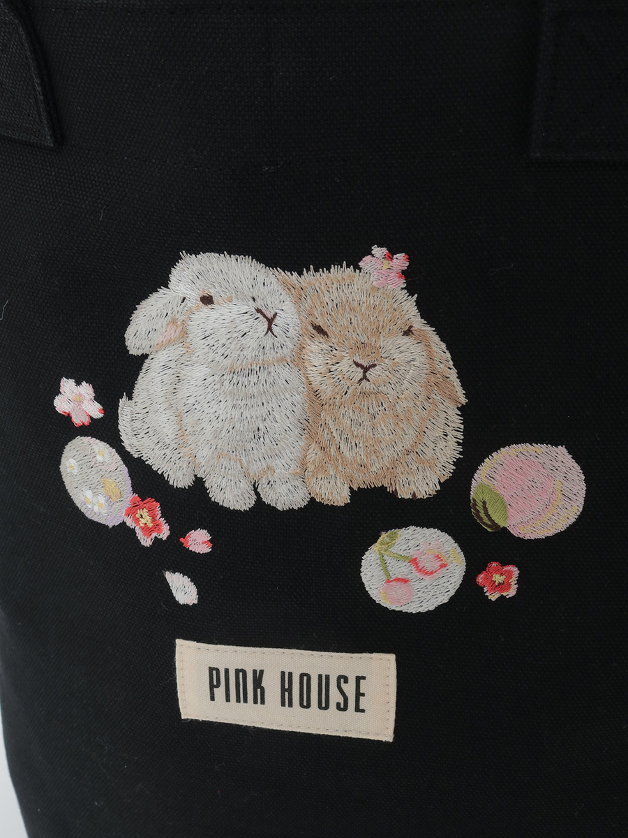 幸見うさぎ刺繍バッグ 詳細画像 アカ 10