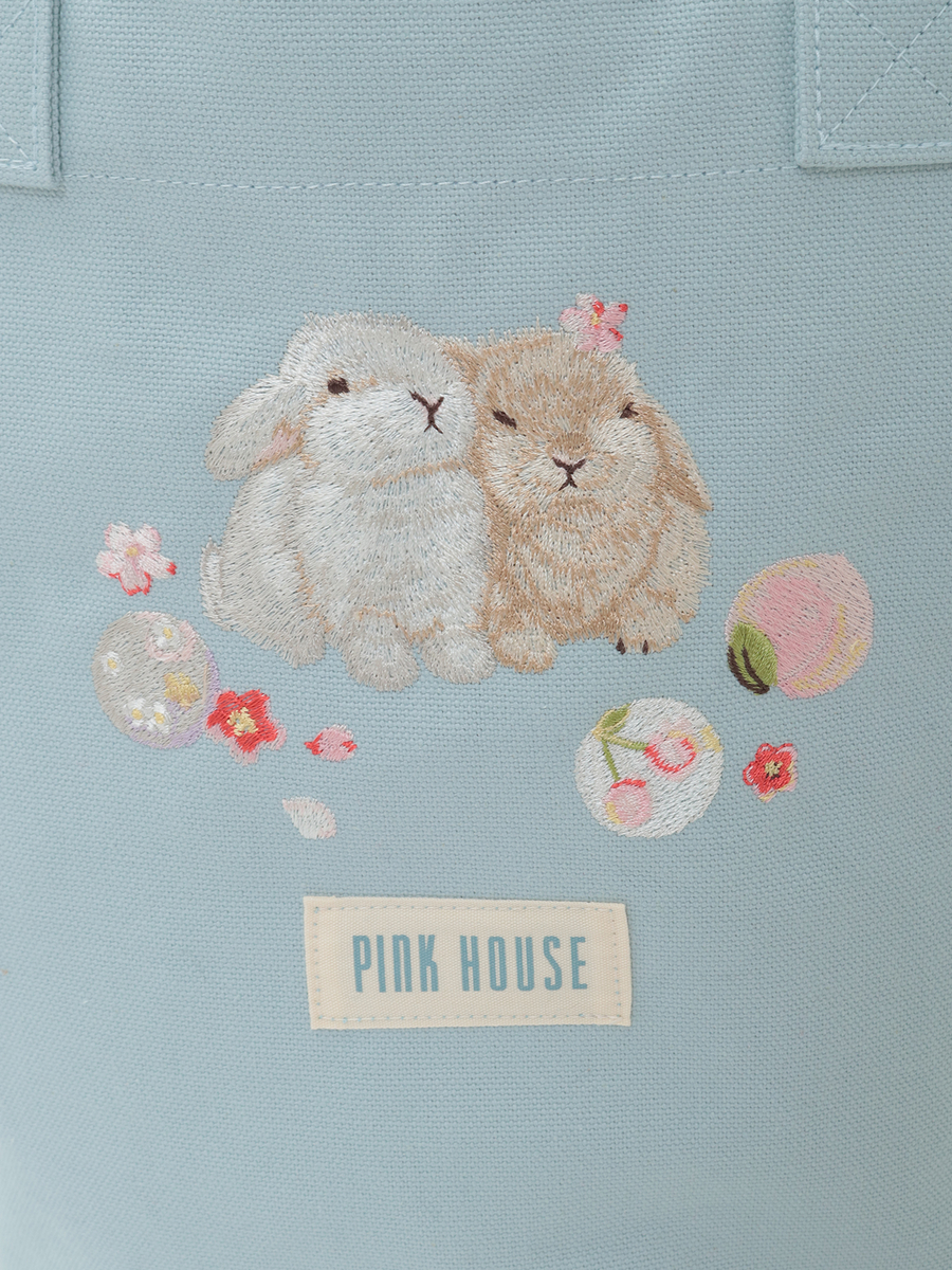 幸見うさぎ刺繍バッグ 詳細画像 アカ 16