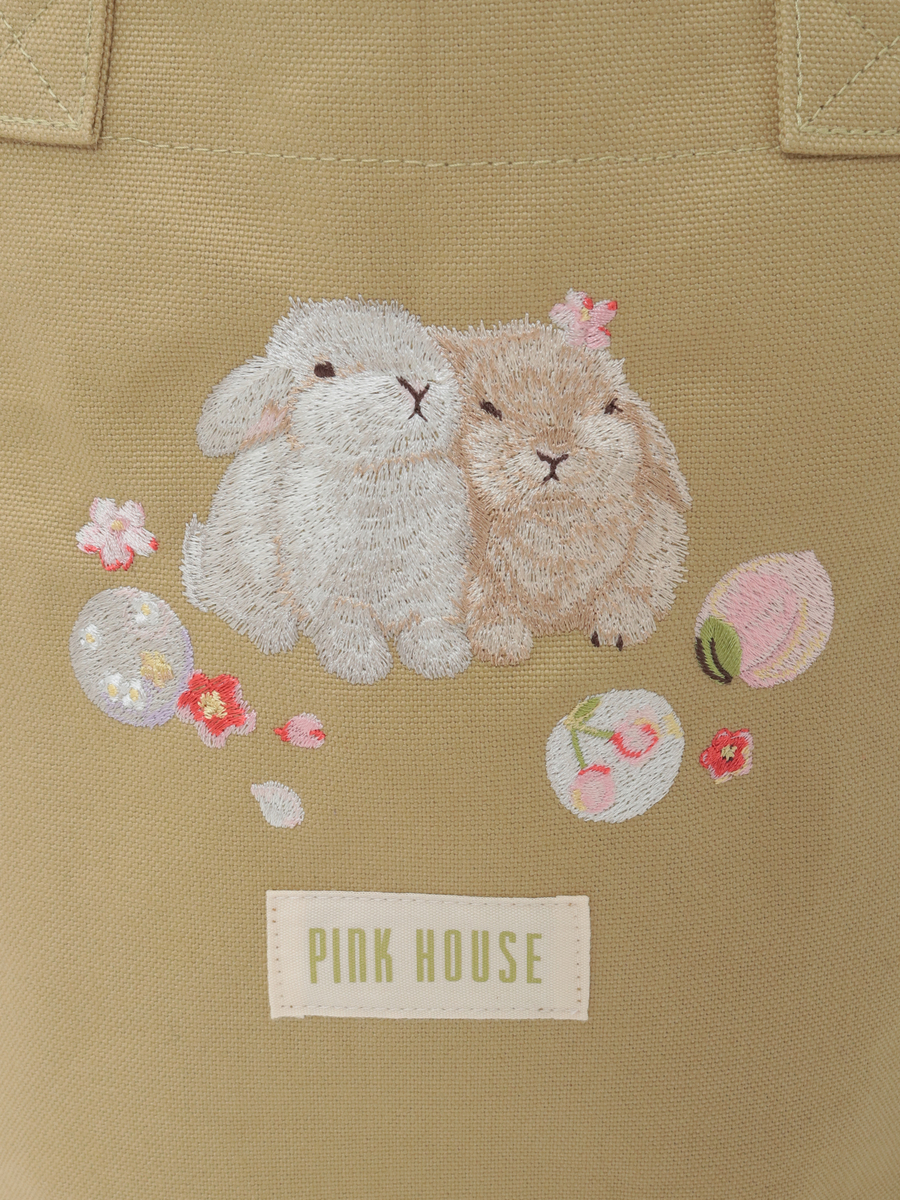 幸見うさぎ刺繍バッグ 詳細画像 アカ 19