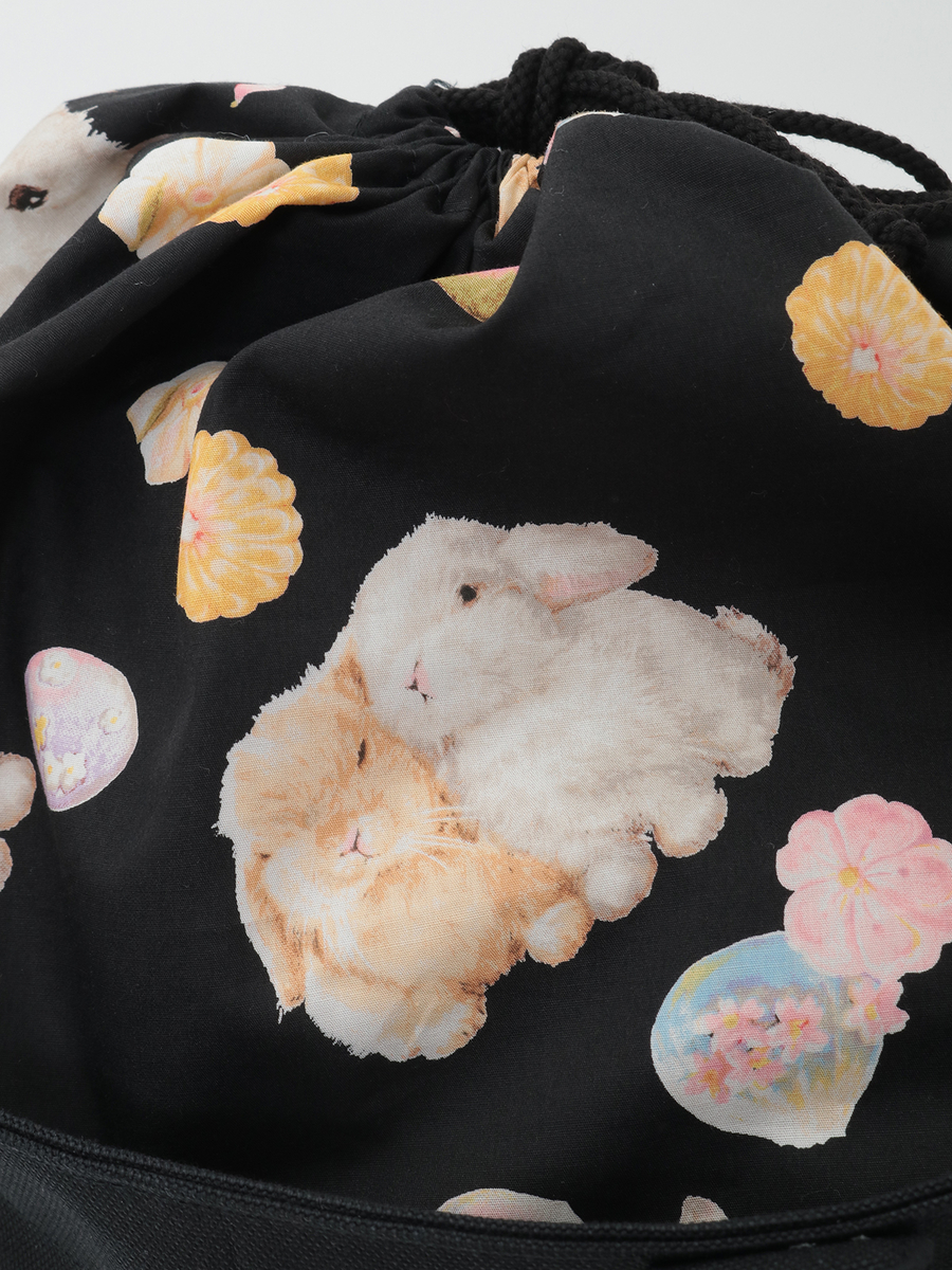幸見うさぎ刺繍バッグ 詳細画像 アカ 9