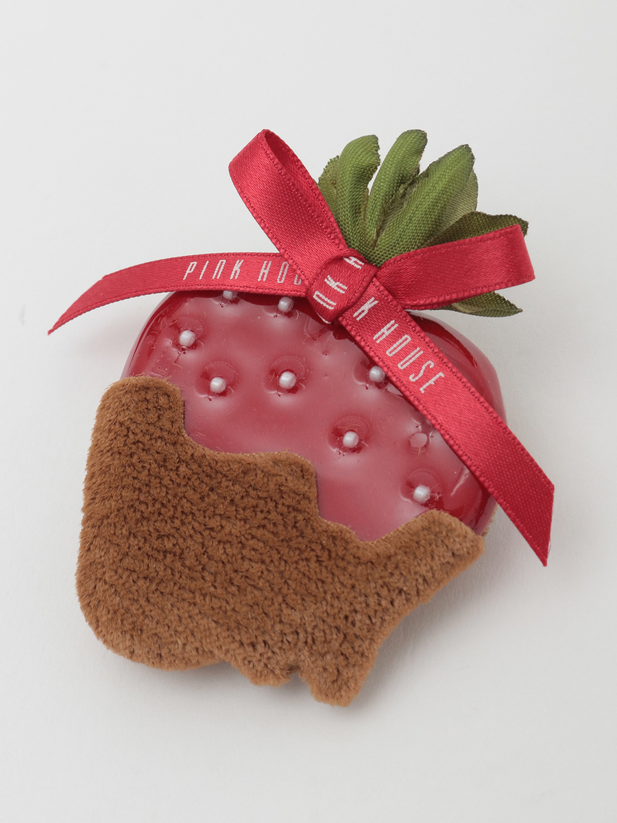 チョコレートテディ＆イチゴミニブローチ 詳細画像 チョコレート 4