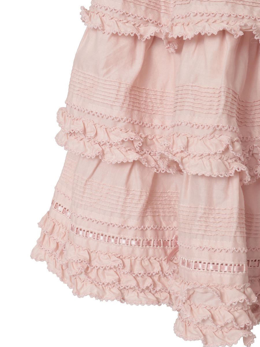 フリル使いティアードタブリエ 詳細画像 ピンク 8