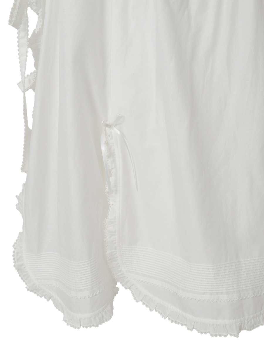 マーガレット刺繍ローンタブリエ 詳細画像 ラベンダー 12