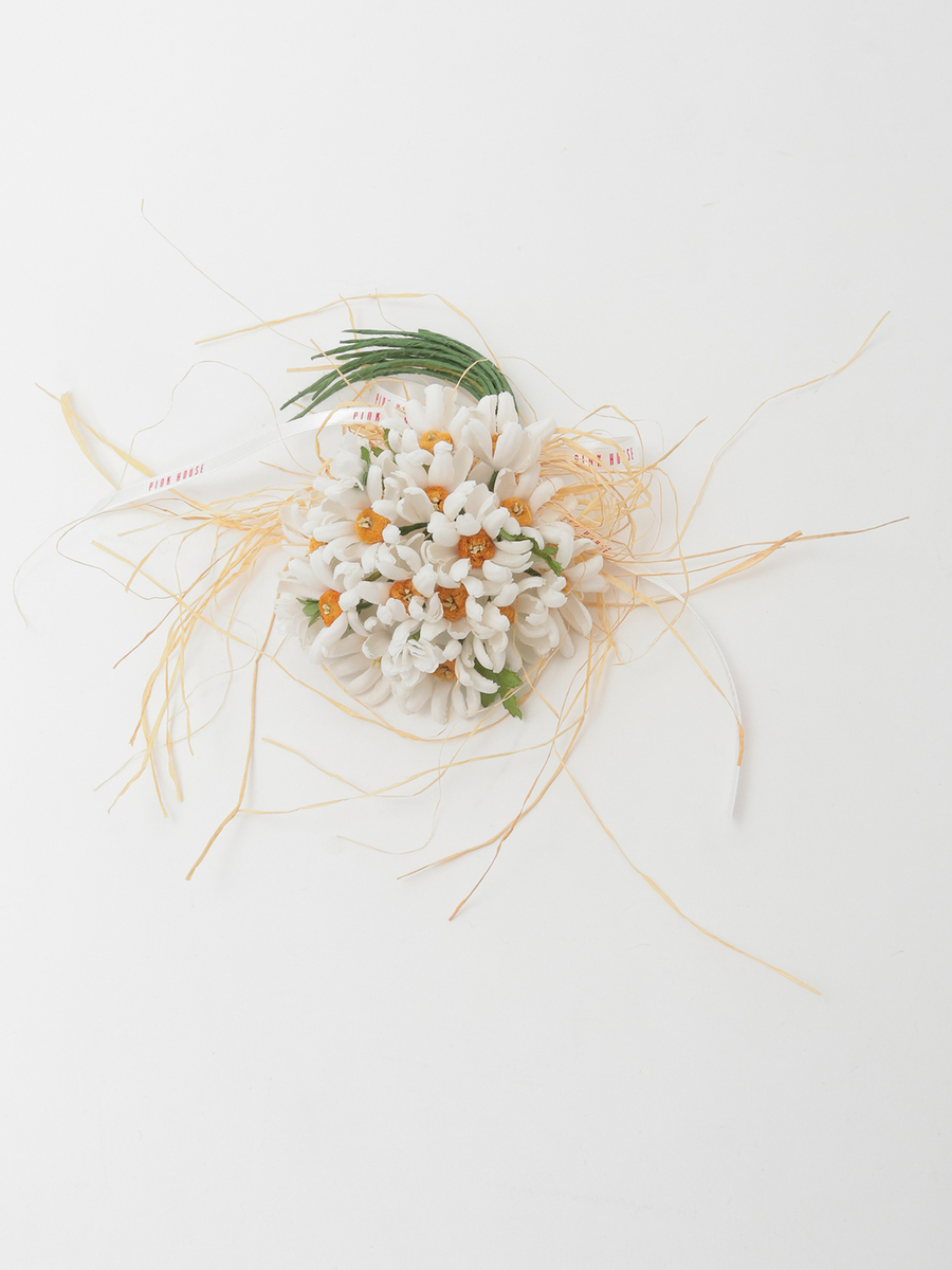 マーガレットブーケコサージュ 詳細画像 シロ 1