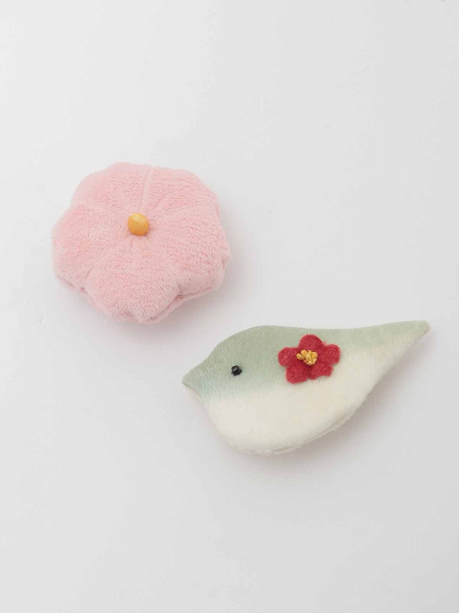 ねりきりミニコサージュセット 詳細画像 桃&times;うさぎ 1