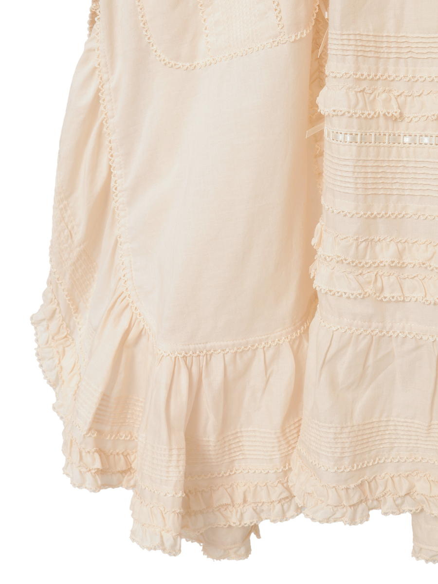 うさぎの耳フード付きローンタブリエ 詳細画像 シロ 11