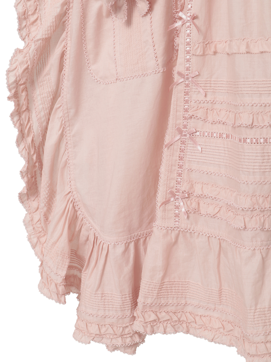 うさぎの耳フード付きローンタブリエ 詳細画像 シロ 13