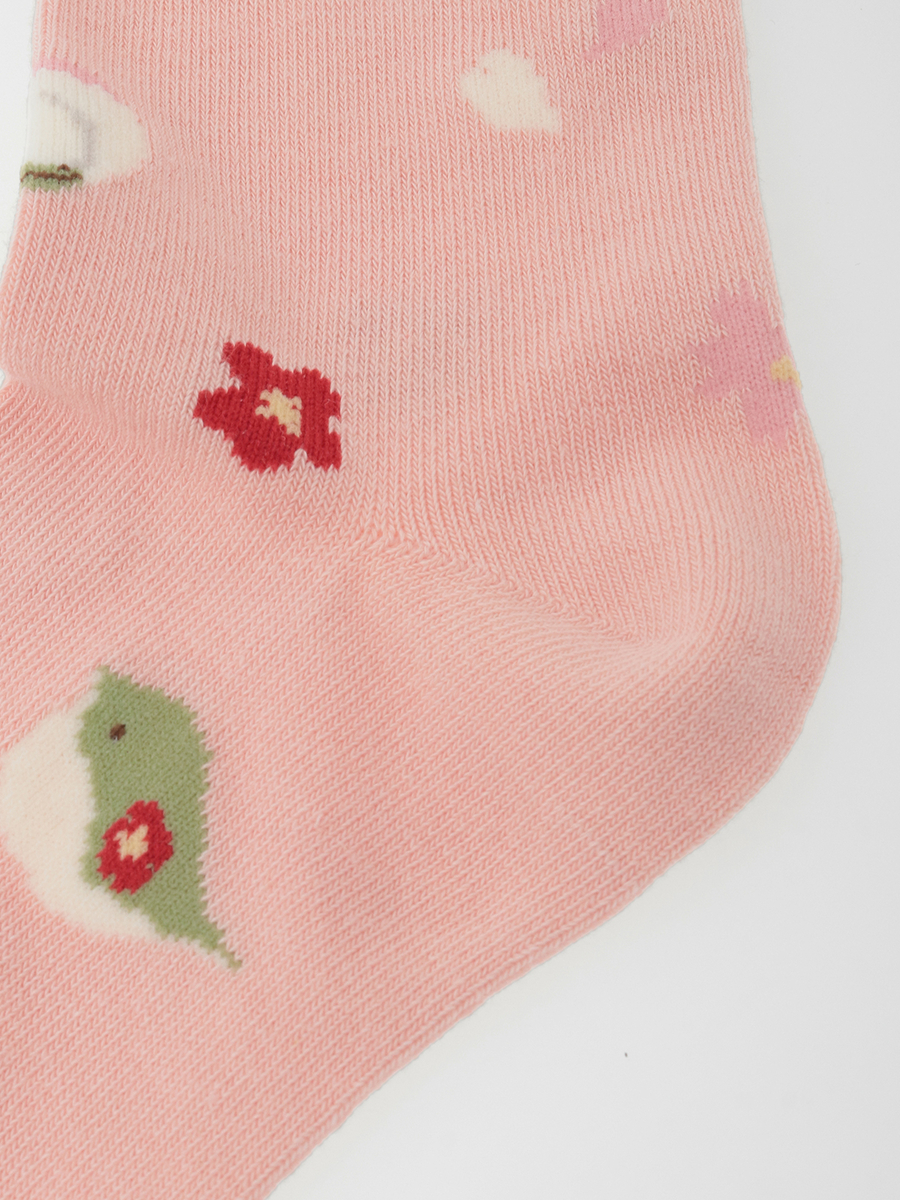 幸見うさぎ柄ソックス 詳細画像 アカ 4