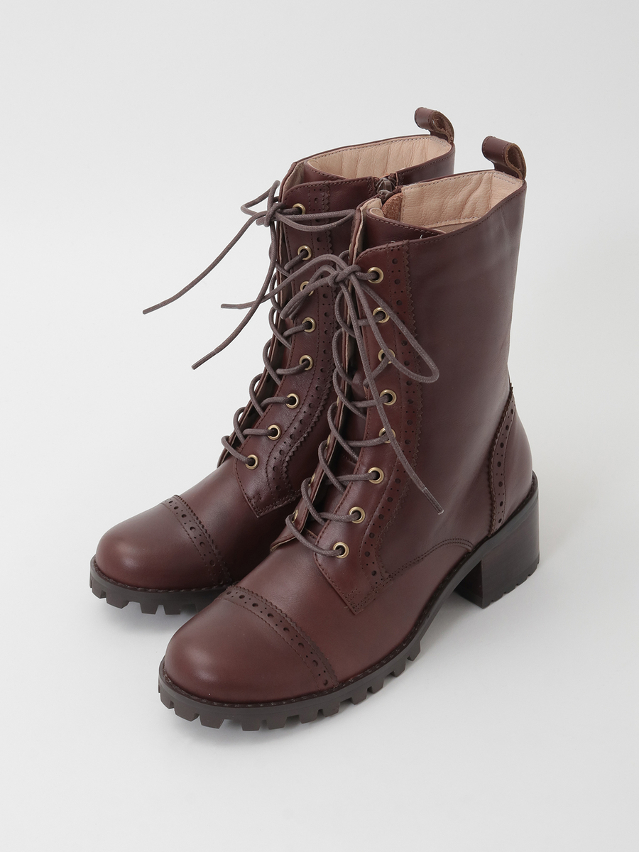レースアップブーツ 詳細画像 チョコレート 1