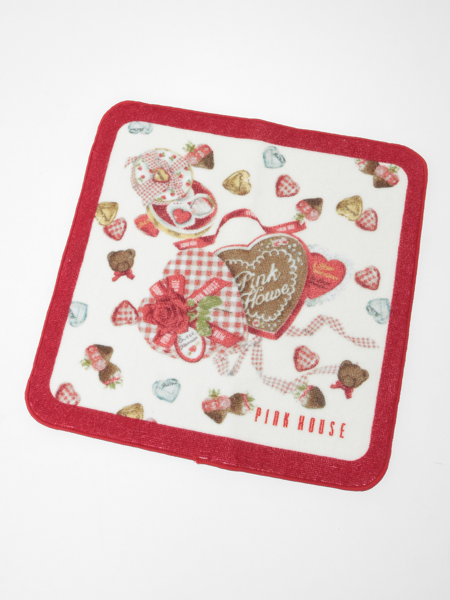 スウィートメモリープリントハンカチタオル 詳細画像 シロ 1