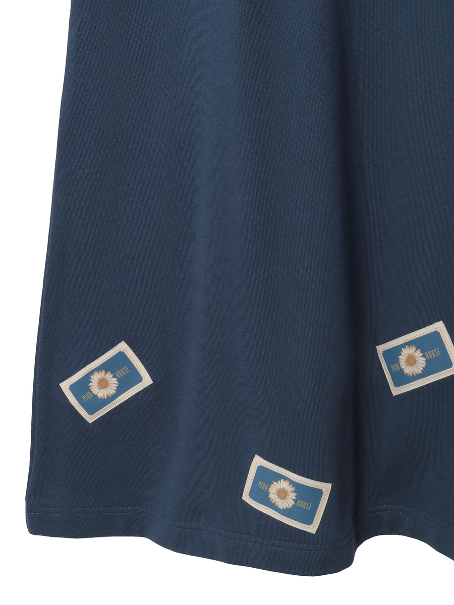 マーガレットネームワッペン使いスウェットジャンパスカート 詳細画像 ピンク 13