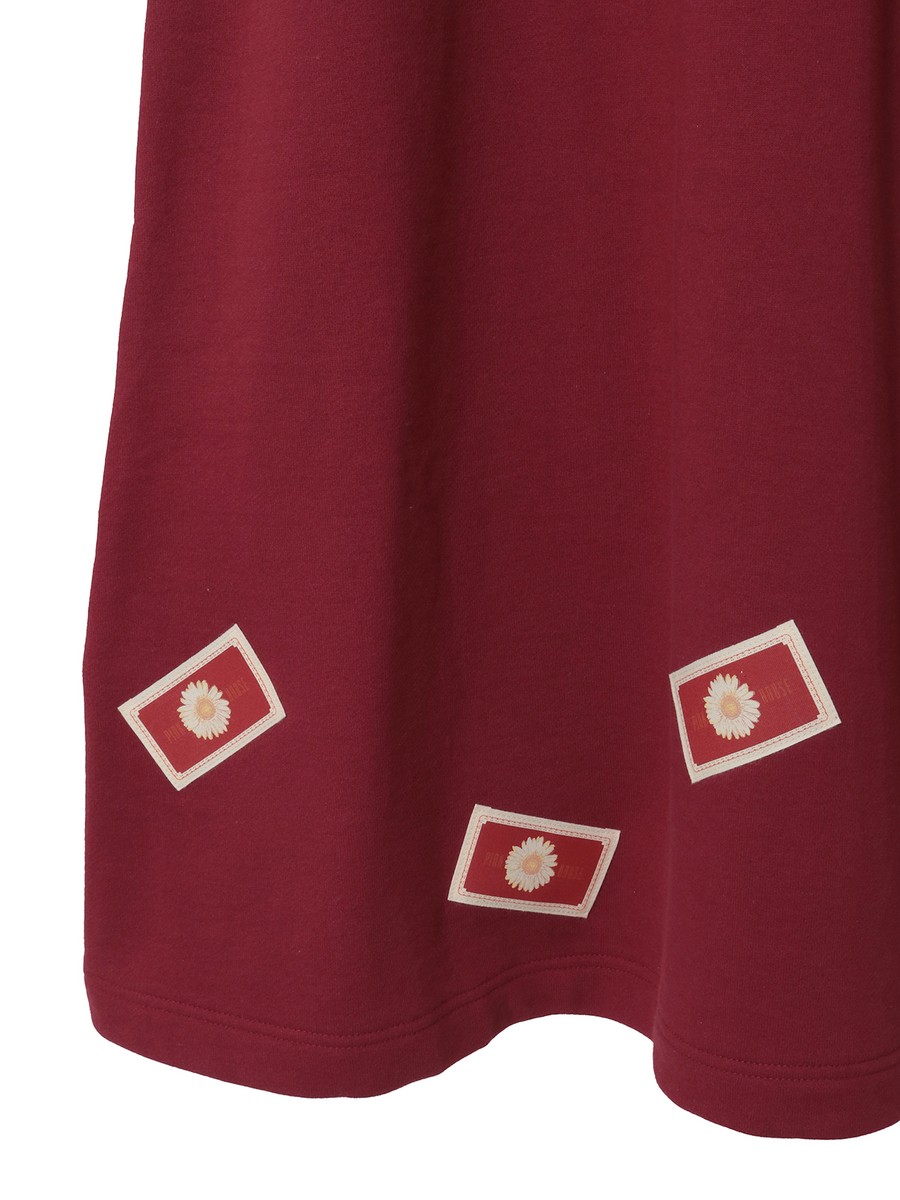 マーガレットネームワッペン使いスウェットジャンパスカート 詳細画像 ピンク 15