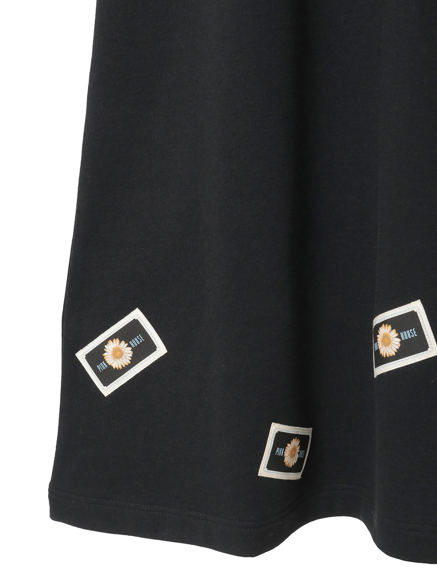 マーガレットネームワッペン使いスウェットジャンパスカート 詳細画像 ピンク 9