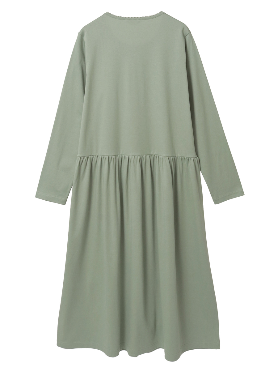 幸見うさぎ刺繍スムースワンピース 詳細画像 ソライロ 2