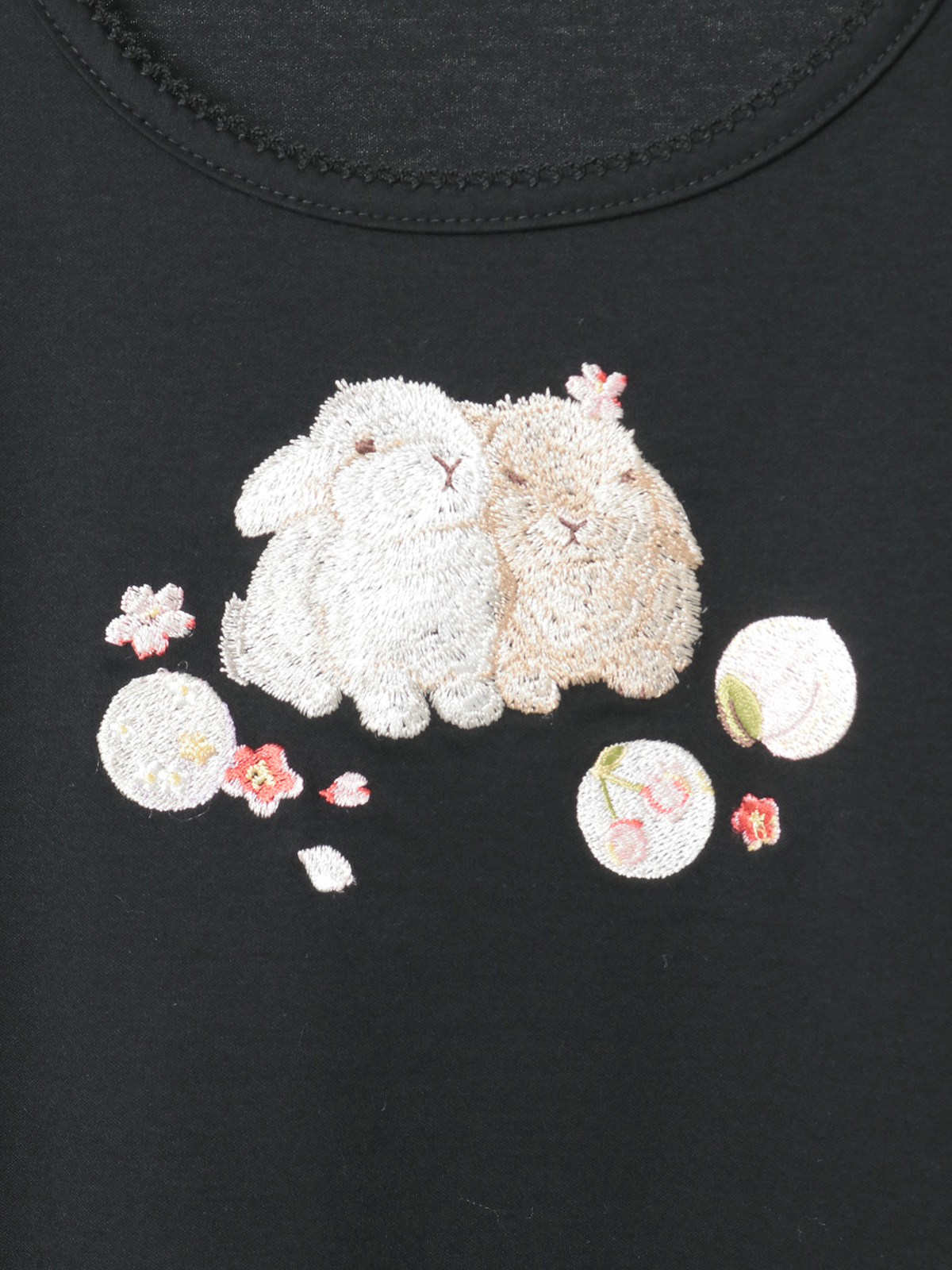 幸見うさぎ刺繍スムースワンピース｜ピンクハウスオフィシャル