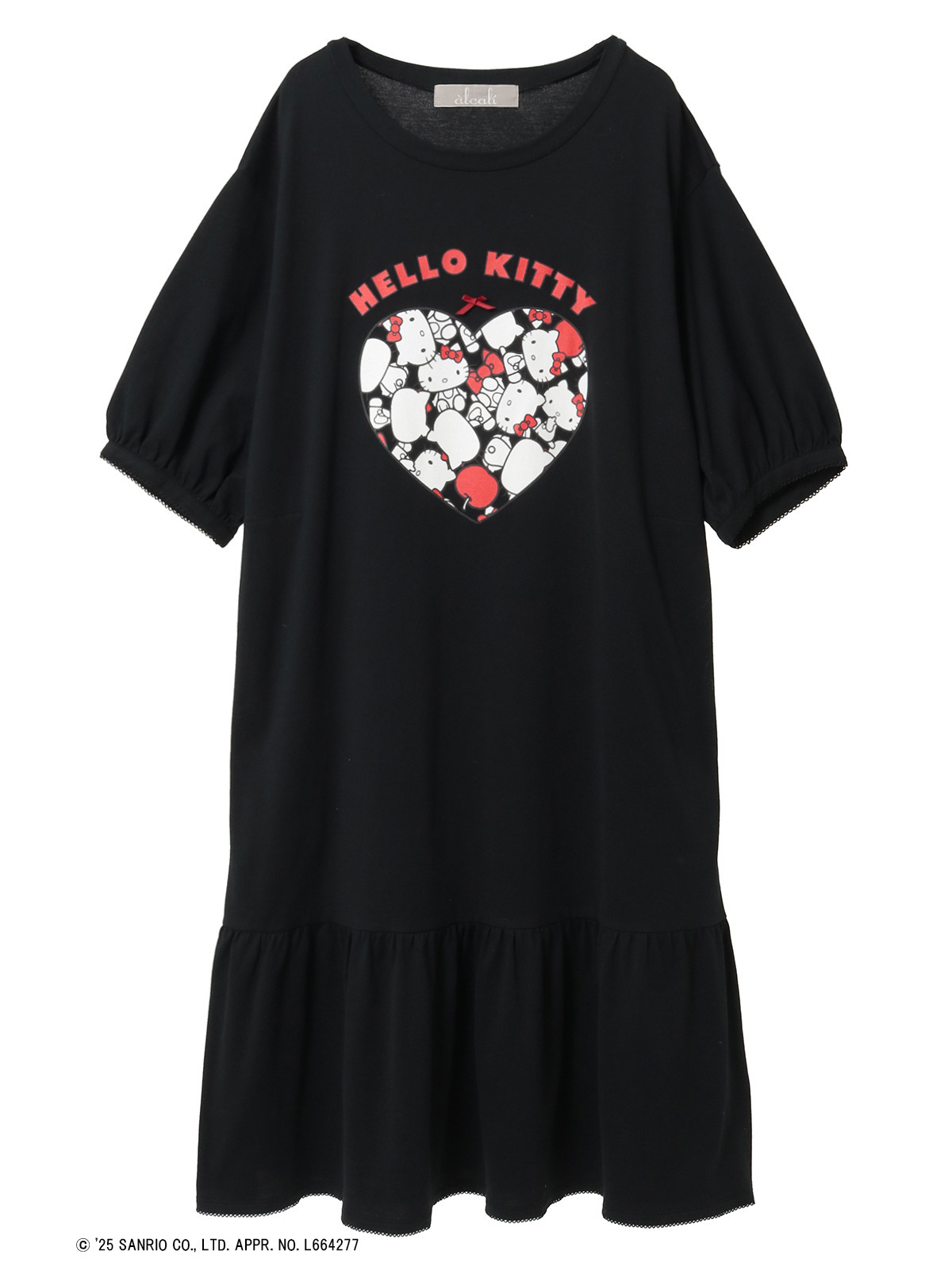 alcali x HELLO KITTY】コラボレーションカットソーワンピース｜ピンク