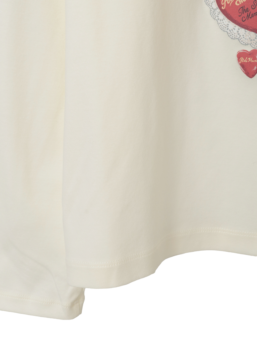 スウィートメモリープリントカットソー 詳細画像 アカ 5