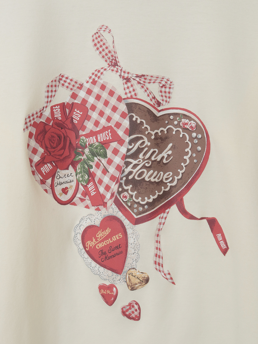 スウィートメモリープリントカットソー 詳細画像 アカ 6