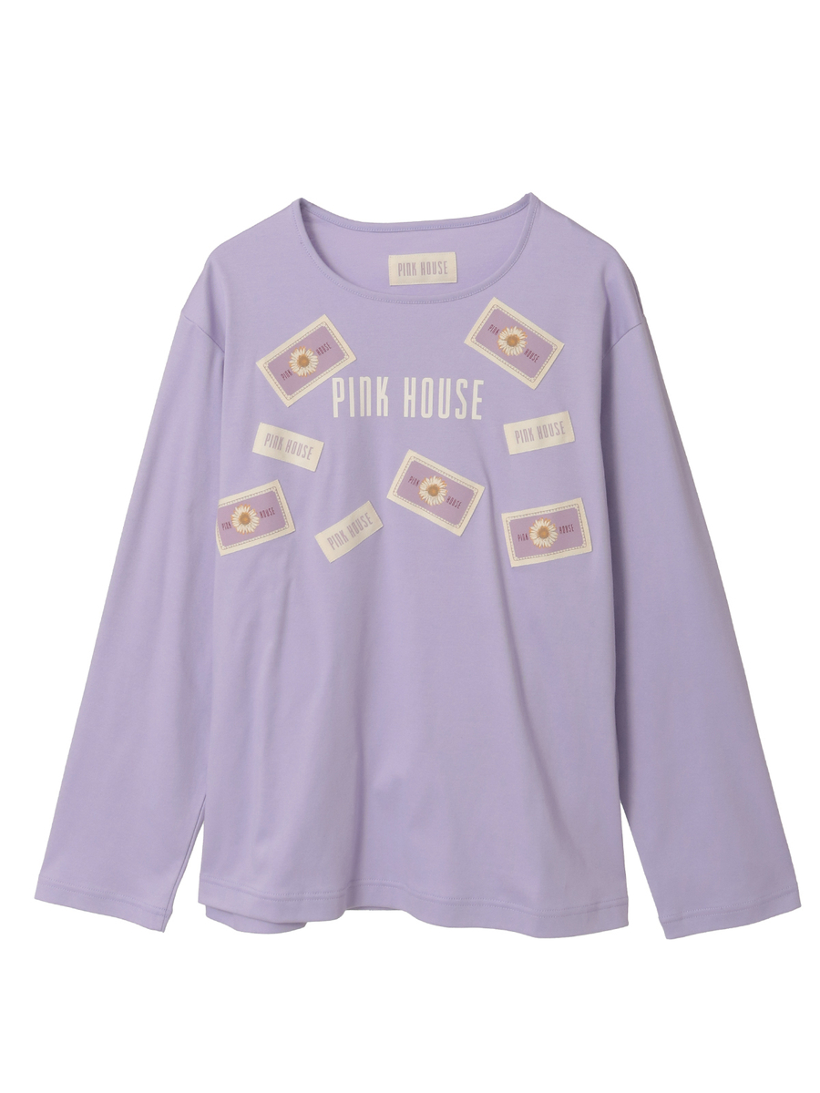 マーガレット＆ロゴネームワッペンいっぱいカットソー 詳細画像 ピンク 1