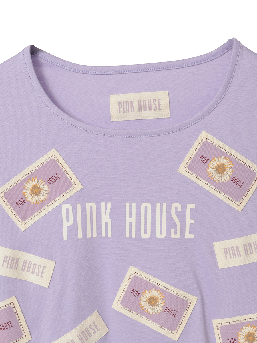 マーガレット＆ロゴネームワッペンいっぱいカットソー 詳細画像 ピンク 3