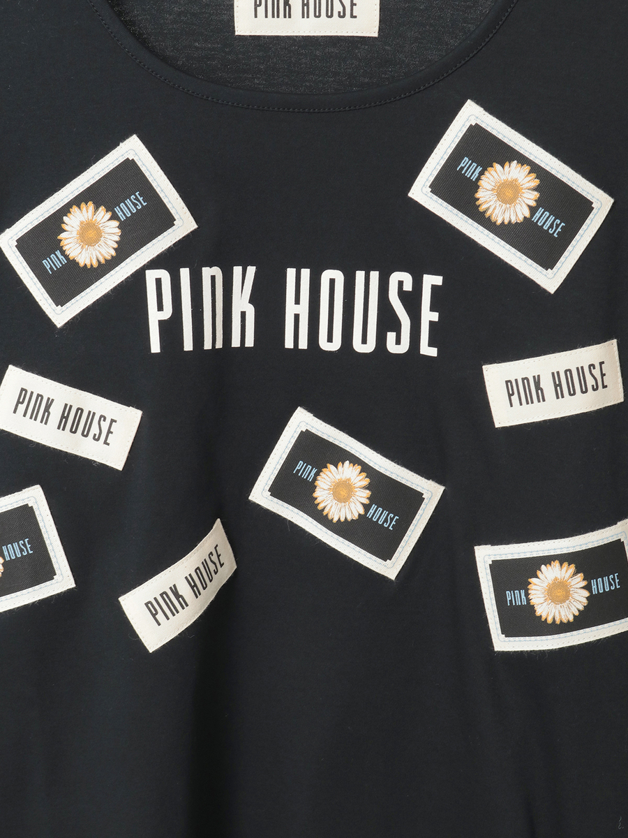 マーガレット＆ロゴネームワッペンいっぱいカットソー 詳細画像 ピンク 8