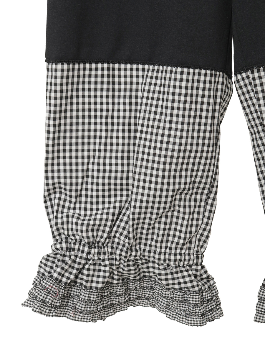 裾ギンガムチェック使いドロワーズ 詳細画像 グリーン 7