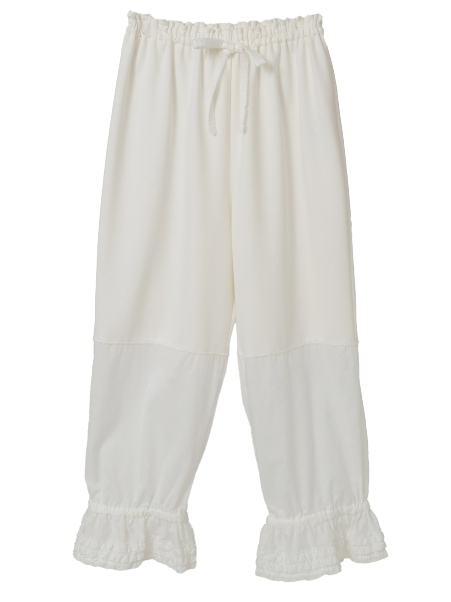 裾ローン使いドロワーズ 詳細画像 シロ 1