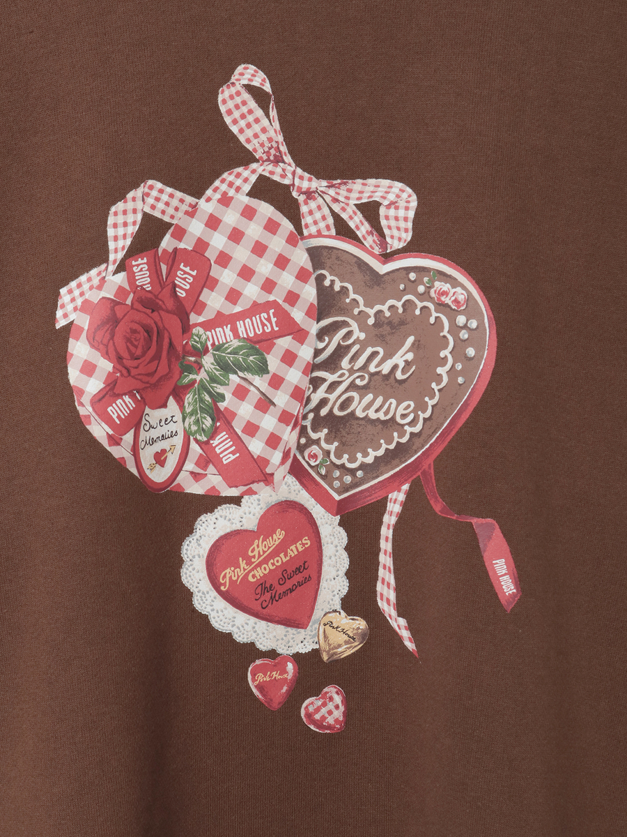 スウィートメモリープリントトレーナー 詳細画像 アカ 10