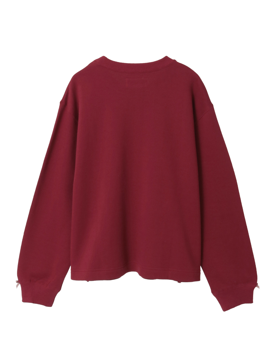 スウィートメモリープリントトレーナー 詳細画像 アカ 2