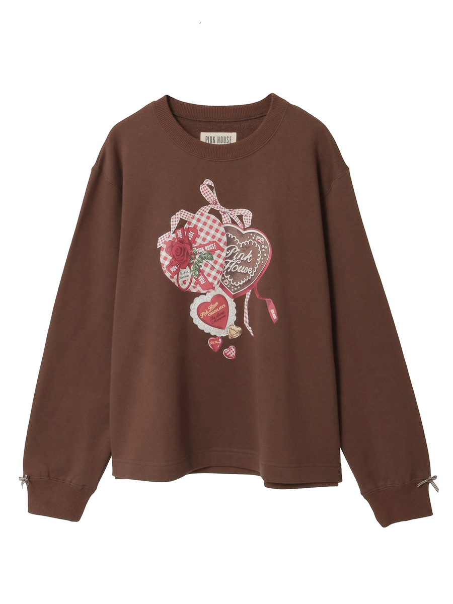 スウィートメモリープリントトレーナー 詳細画像 チョコレート 1