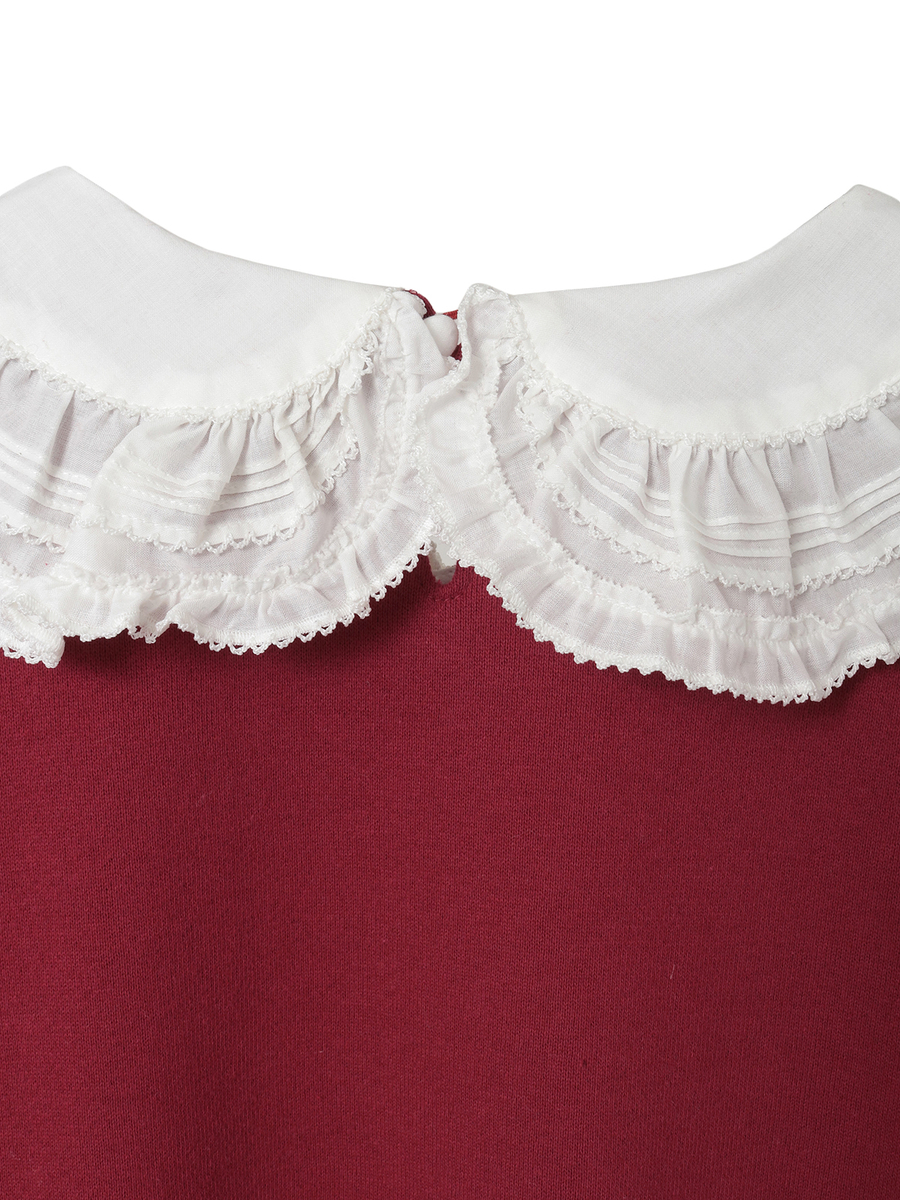 ローン衿付きロゴトレーナー 詳細画像 ラベンダー 6