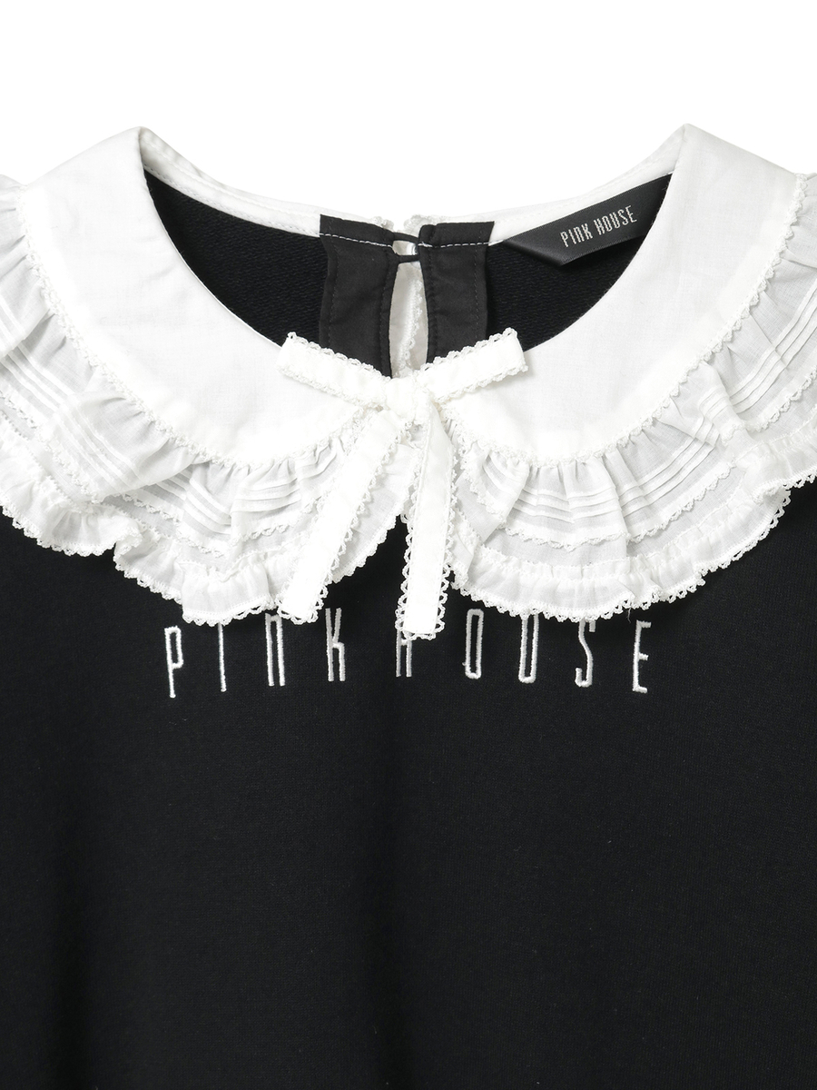 ローン衿付きロゴトレーナー 詳細画像 ラベンダー 7