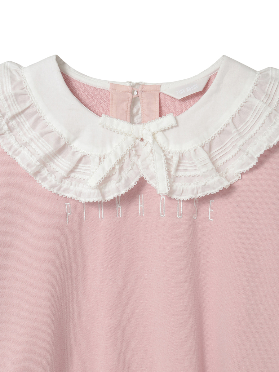 ローン衿付きロゴトレーナー 詳細画像 ラベンダー 8