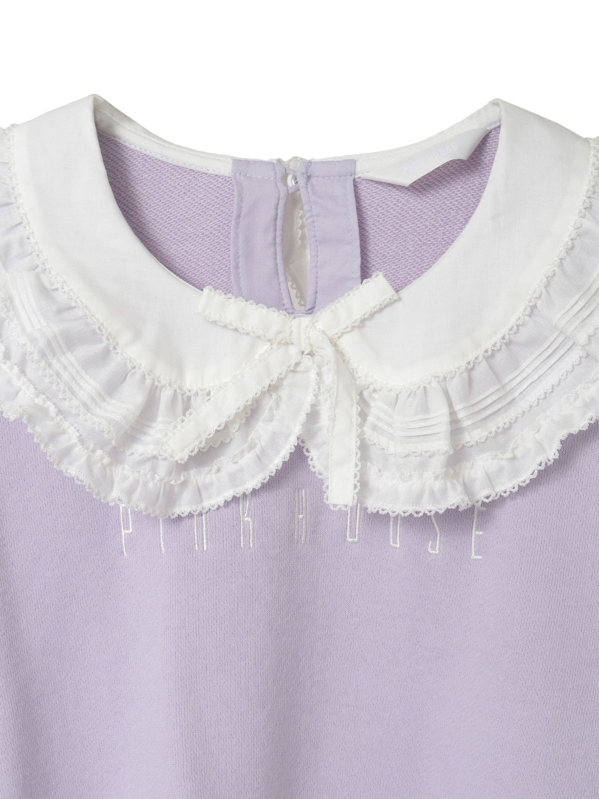 ローン衿付きロゴトレーナー｜ピンクハウスオフィシャルオンライン