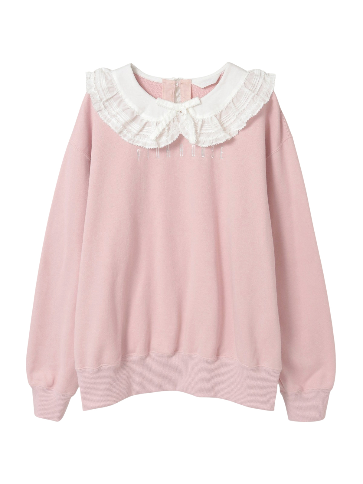 ローン衿付きロゴトレーナー｜ピンクハウスオフィシャルオンライン