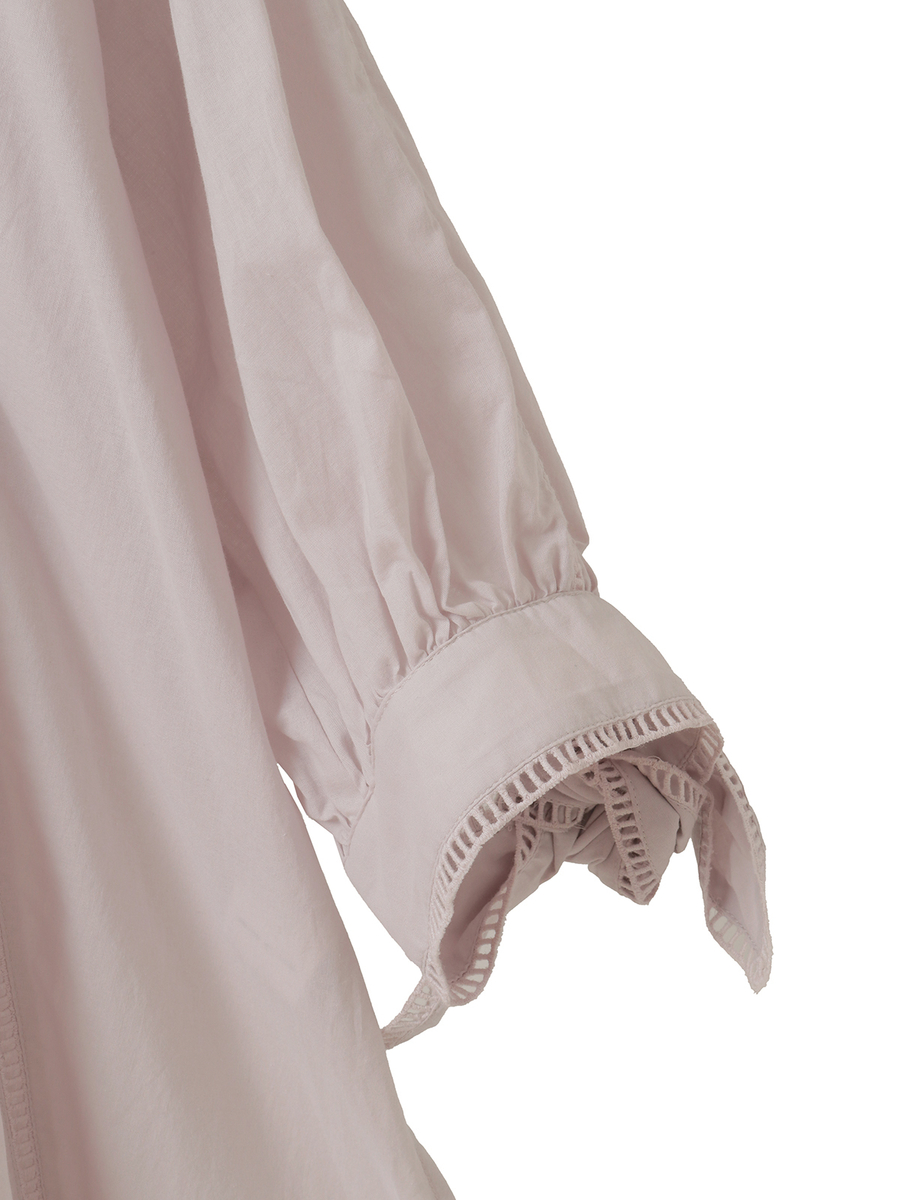 コットンローンレース使いチュニック 詳細画像 シロ 4