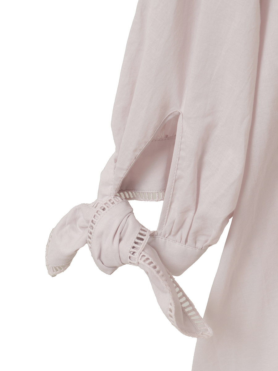 コットンローンレース使いチュニック 詳細画像 シロ 8