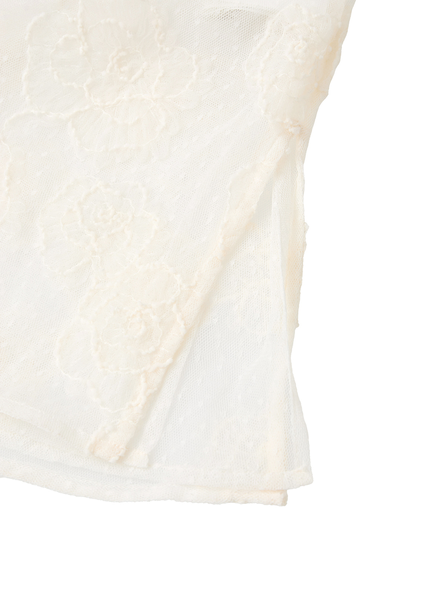 カメリアチュールレースチュニック 詳細画像 キナリ 9