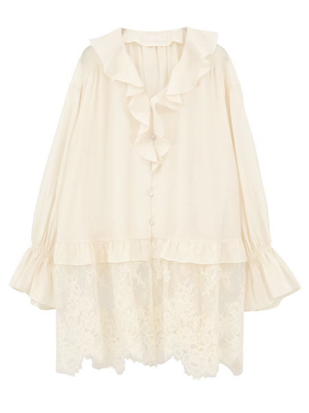 レースコンビシアーチュニック